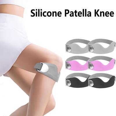 2Pcs Adjustable Silicone Patellar Tendon Support Strap Non-Slip Knee Brace For Pain Relief Jumpers Knee Patella Band