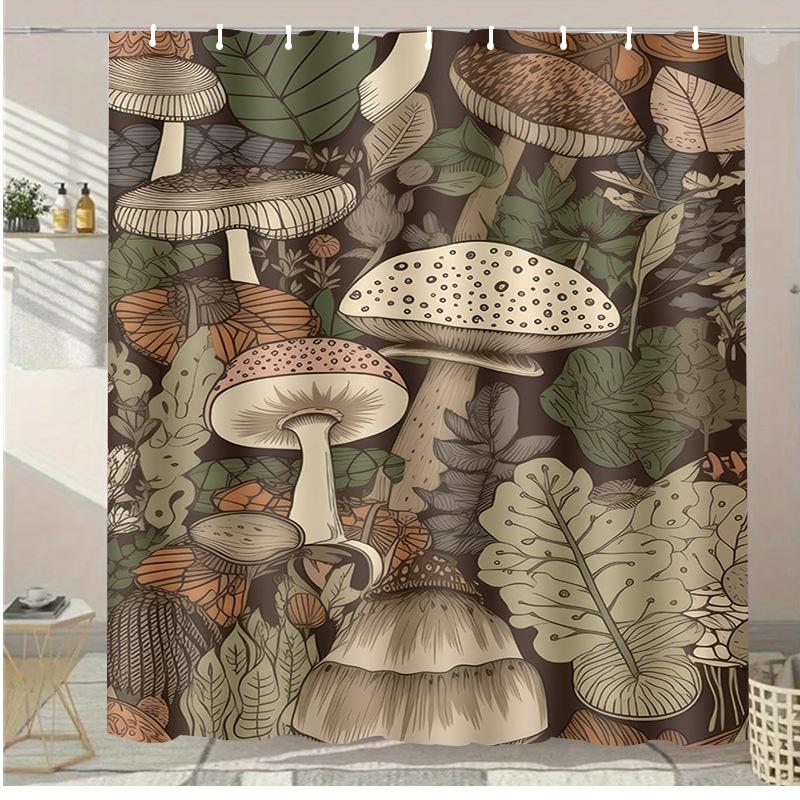 Painted Blue Heron Washable Dirt-Resistant Shower Curtain Shower Head Waterproof Polyester Bath Curtain For Home Decor