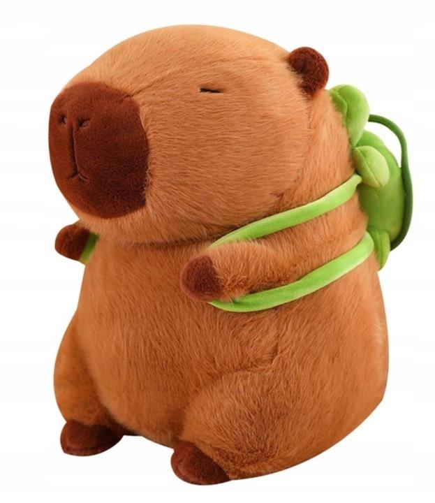 Capybara Plüschtier Schildkröten-Rucksack Capybara Puppe Kissen Meerschweinchen Puppe Geschenk Stoffpuppe