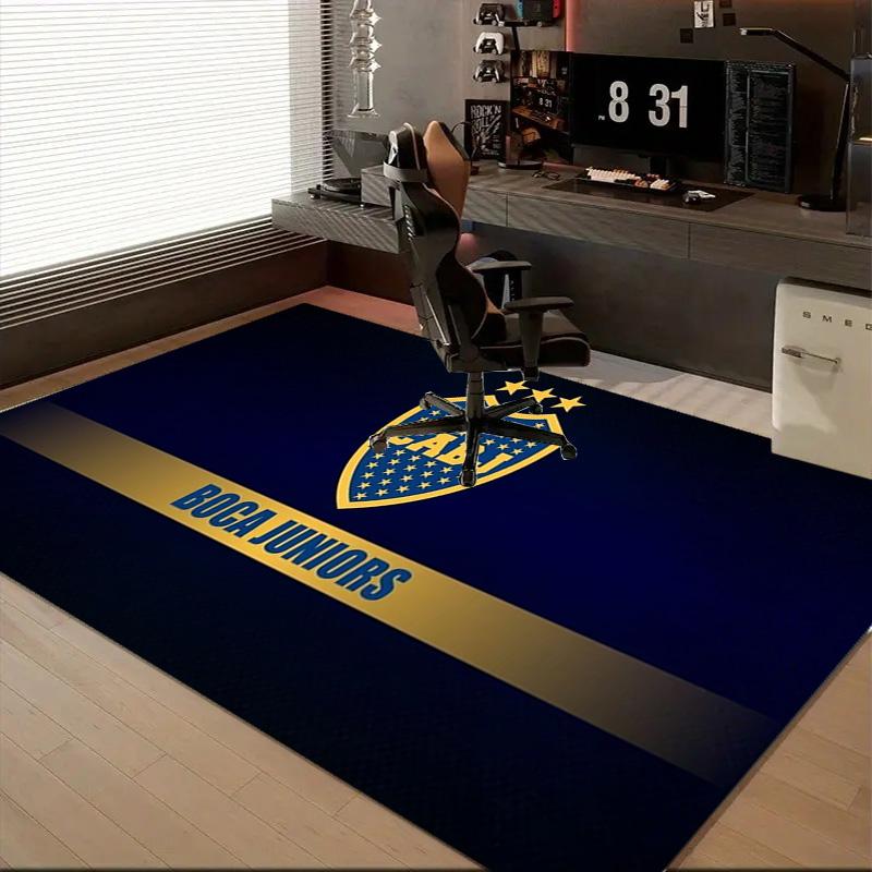1PC Boca Juniors Crest Design Rug Game Carpet, Floor Mat for Bedroom Living Room Entryway Rug, Home Decor Idea Gift for Christmas birthday