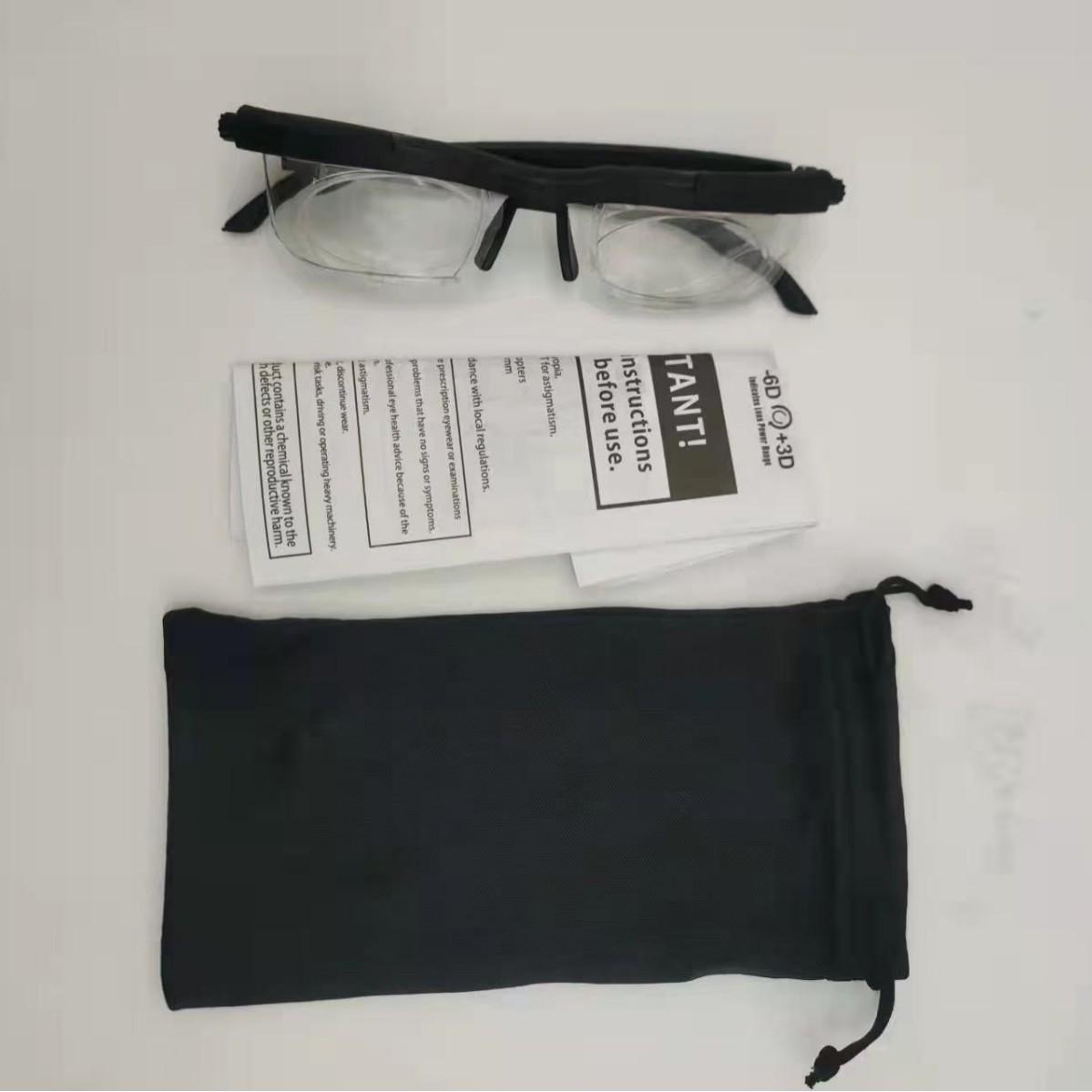 Регулируемые зум-очки для чтения с увеличительными линзами Glasses + Manual + OPP Bag