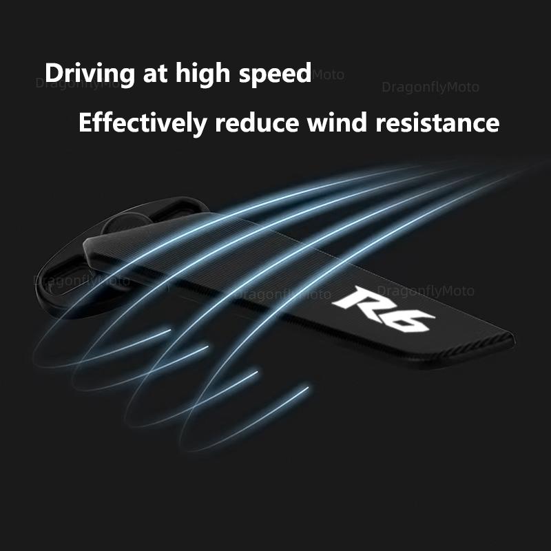 For YAMAHA YZF R6 R1 R25 R3 R125 R15 2025 Motorcycle Accessories Mirror Modified Wind Wing Adjustable Rotating Rearview Mirrors