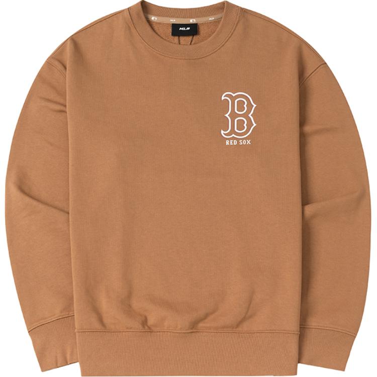 

New MLB Boston Red Sox Sweatshirt Unisex Dark Beige 3AMTB9744-43BGD S
