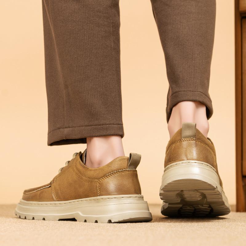 Thick Soled Casual Men's Board Shoes Minimalist Luxury Retro Style Daily Versatile Outdoor Youth High Quality Comfortable Shoes