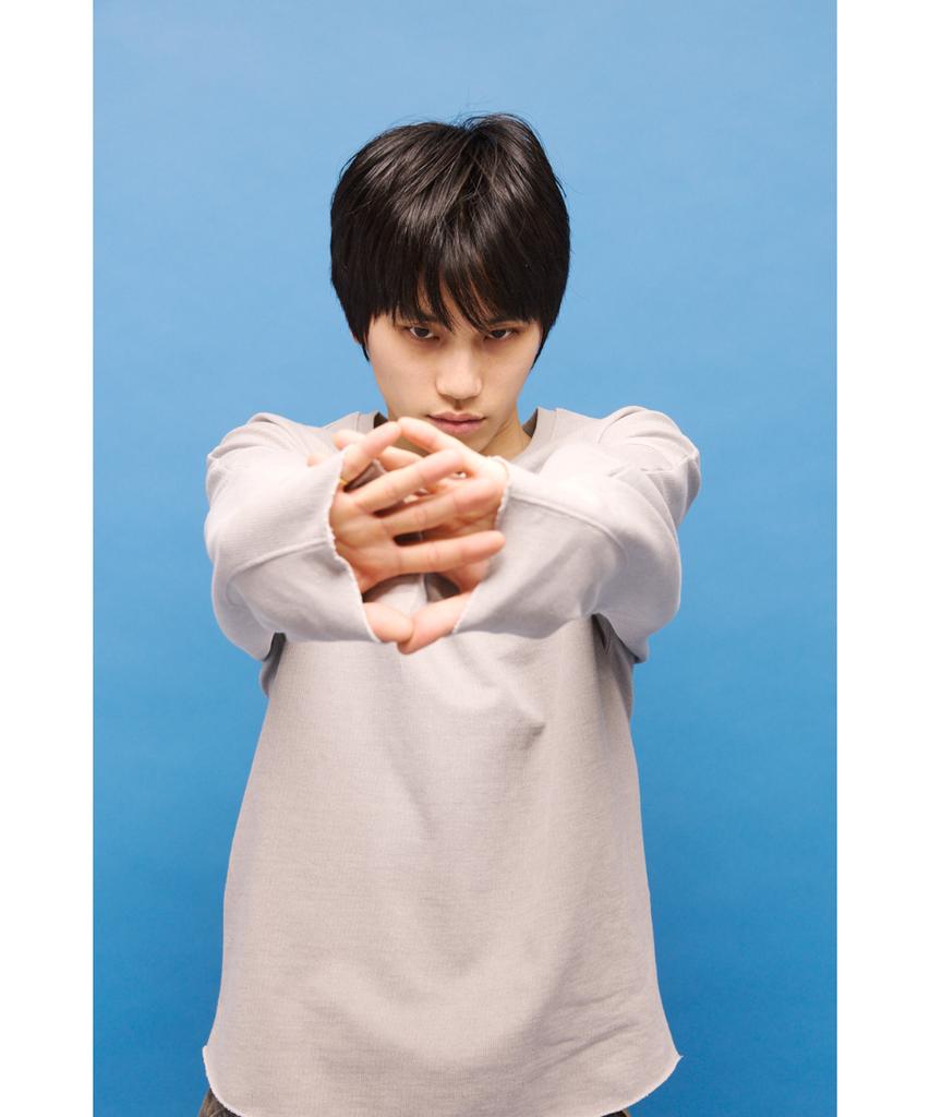 Haechinglum Dolman Sleeve Tee Dyed Light Gray