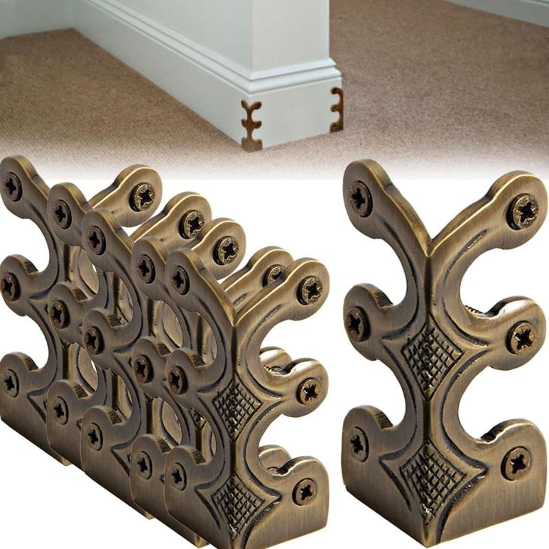 Traditional Aesthetic Copper Antique Chinese Corner Guards for Enhancing and Protecting Furniture Corner Home Decoration