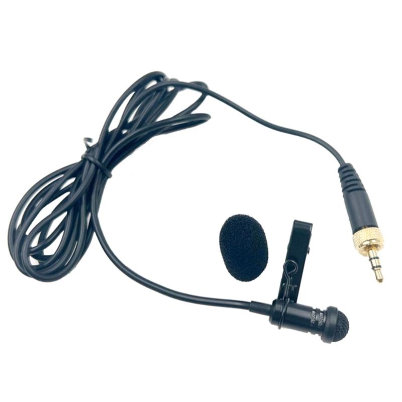 Portable 3.5mm Lavalier Clip On Microphone for Clear Recording Omnidirectional Mic Lapel Tie Hands Free Lavalier Mics