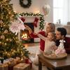 Neue Flanell-Weihnachtsbaumdekorationen Große Leichte Weihnachtsschmuckstücke Schwan Hirsch Weihnachtsanhänger Heimparty-Dekor