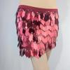 2023 Women's Sequined Belly Dance Hip Scarf Skirt Halloween Costume Set