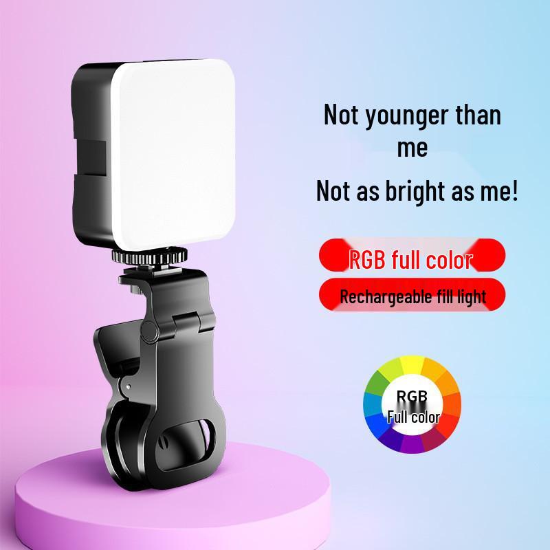 AY83 RGB Flash Light for Mobile, Live Broadcast, Computer, and DSLR Photography