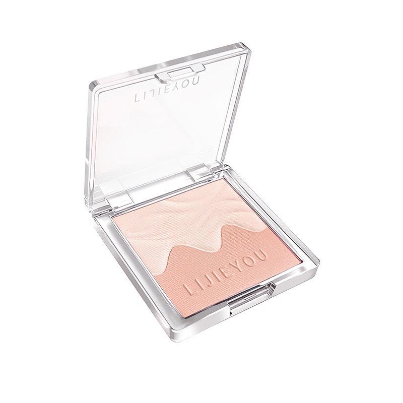 Dual Color Water Satin Shimmer Blush Palette - Brightening and Plumping for Daily Skin Vitality