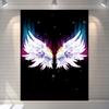 Polyester Angel Wing Galaxy Tapestry, Fantasy Aesthetic Wall Hanging, Bedroom Dorm Cafe Decor, Gift