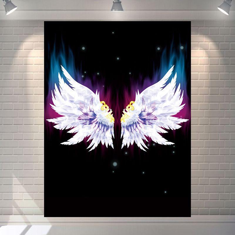 Polyester Angel Wing Galaxy Tapestry, Fantasy Aesthetic Wall Hanging, Bedroom Dorm Cafe Decor, Gift