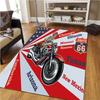 Tappeto Tappeto Stampato 3D Tappetini Antiscivolo Zerbino Poster Classico Moto Auto Retrò Tappeti Soggiorno Camera da Letto Decorazioni per la Casa