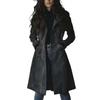 Chaqueta de Gamuza para Mujer Estilo Europeo-Americano: Elegante, Cómodo, Ceñidor de Cintura, Abrigo Occidental Casual.