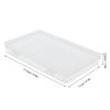 4pcs Flap Lid Hinged Cover Box Transparent Multipurpose Storage Box  Office Supplies