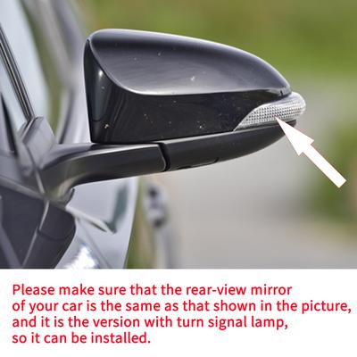 For TOYOTA YARIS XP150 2013-2018 Car Rearview Mirror Cover Trim, Accessories Chrome Silver Side Turn Signal Mirror Covers