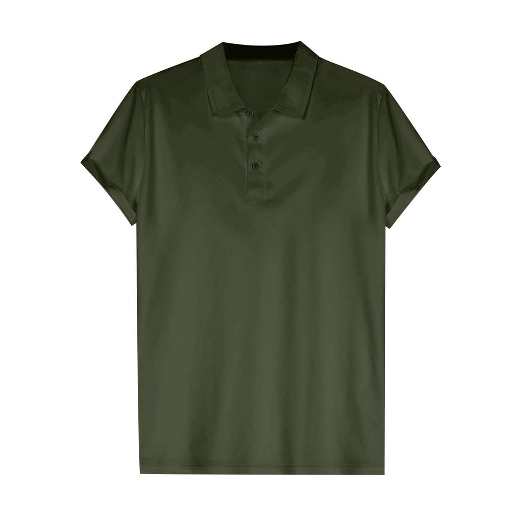 Cămașă de golf pentru bărbați Sport ocazional cu decolteu în V Guler cu nervuri Mâneci scurte Moda Casual Culoare uni Unii primăvară și vară Croială obișnuită