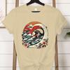 Vintage Opossum Wave Classic Tshirt Women Funny Possum Gift Retro Flower Wave Opossum Tshirt Female Cute Opossum Lover Tees