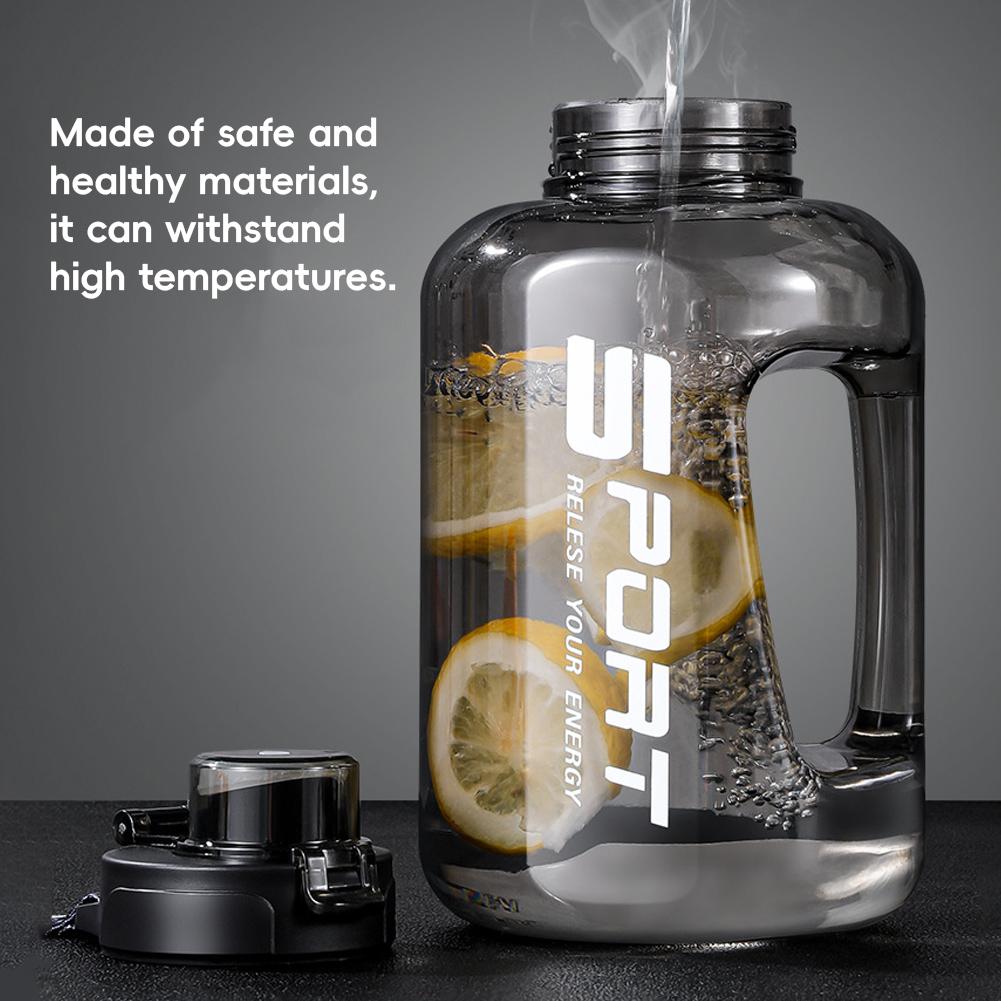 2.5L Large Capacity Water Bottle,Leakproof,Heat-Resistant Perfect for Gym, Hiking, Camping,Travel for Men & Women Fitness Bottle