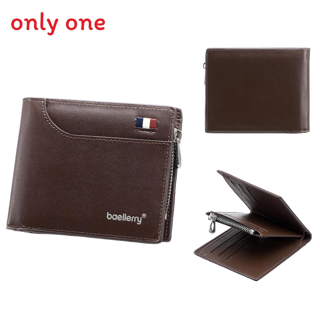 Ladies Pu Short Wallet With Multiple Card Slots And Zipper For Travel And Daily Use