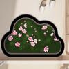 Pink Beautiful Flower Diatom Mud Floor Mat Bathroom Toilet Door Water Absorption Non-slip Foot Mat Entry Door Mat