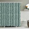 Nature Scene Shower Curtain Dark Green Forest Print With Deer Trees Waterproof Fabric For Bathroom Decor 72 X 78 Inches