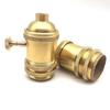 Vintage E26/E27 Copper Lamp Holder with Rotary Switch - DIY Pendant Light Fixture Accessory