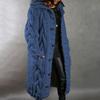 Plus Size 5XL Casual Streetwear Hooded Sweater Coat Fashion Women’s Long Sleeve Knitted Cardigan Coat Autumn Winter