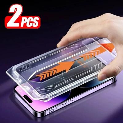 HD 8K Gizlilik Temperli Cam iPhone 16 15 14 13 12 11 Pro Max X XR XS 7 8 Plus Ekran Koruyucu Tozsuz Kurulum Kapağı