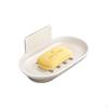 Soap Dish, Automatic Draining, Bathroom Organizer, No Gun Gray 1 Pack