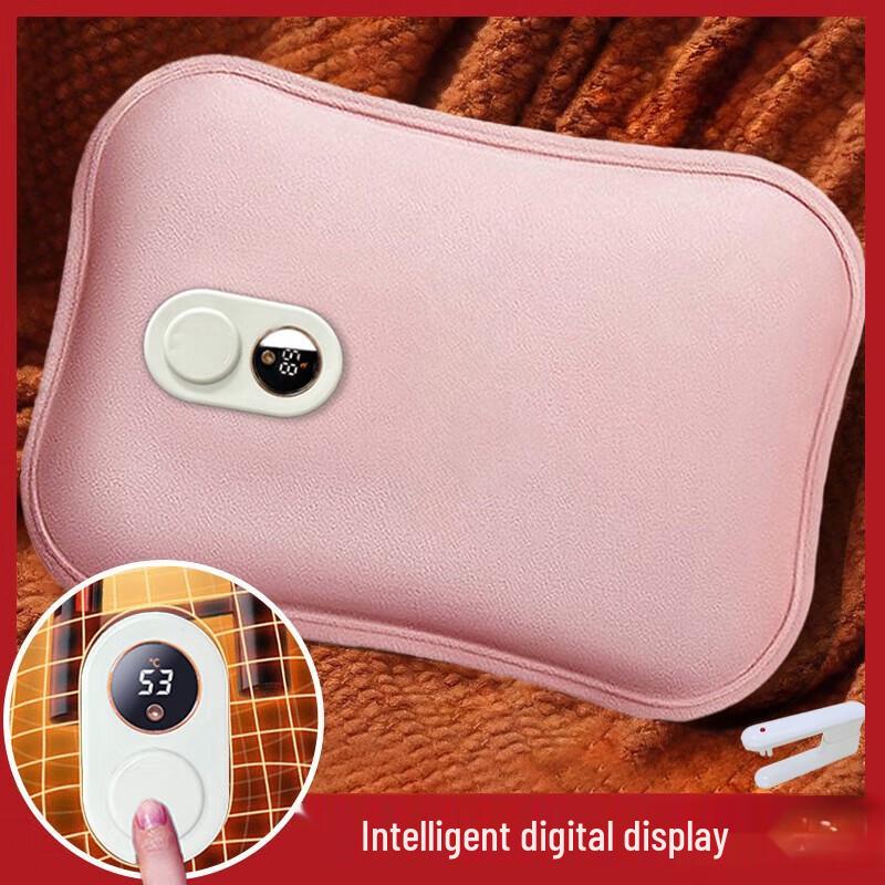 

Plush Rechargeable Hot Water Bottle with Digital Display