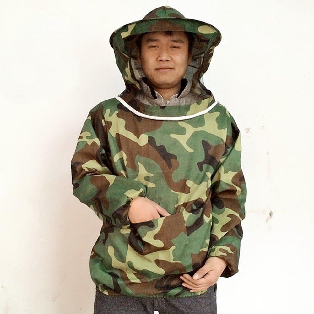 

Непробиваемый защитный костюм для пчеловодства, борьбы с вредителями и защиты от насекомых с сеткой для лица (Камуфляж Зеленый)