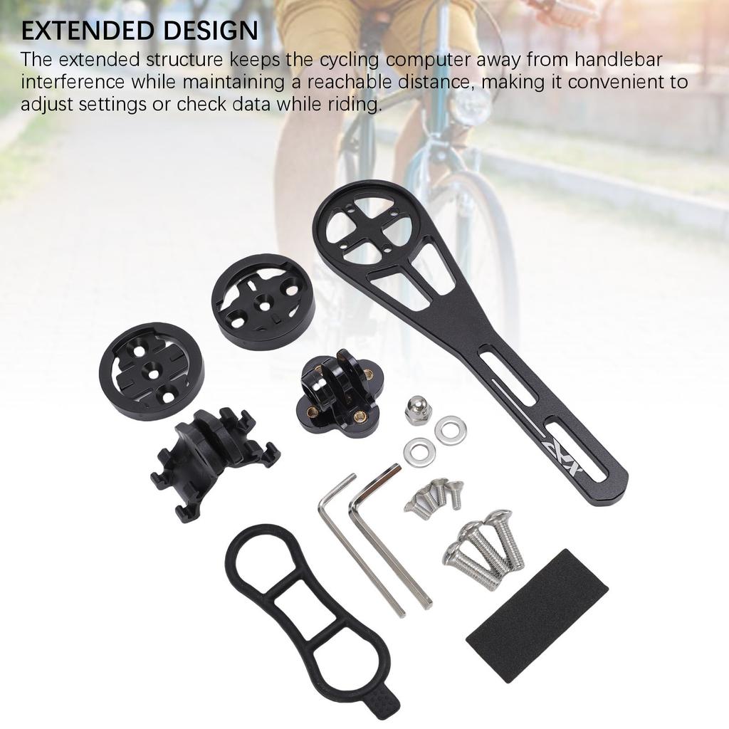 Handlebar Out Front Bike Cycling Computer Mount Extended Road Bike Computer Mount Adjustable Angle Aluminum Alloy