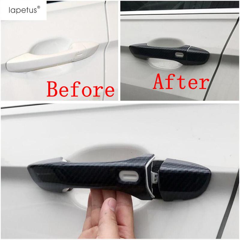 Car Door Handle Molding Decoration Cover Trim Fit For Volkswagen VW Tiguan MK2 2016 -  ABS Chrome / Carbon Fiber Accessories