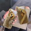 Goldene Pferde-Skulptur Für Samsung A 31 32 A33 A34 35 14 A15 13 A16 25 26 50 52 53 54 55 56 70 71 72 73 Goldene Glas-Handyhülle