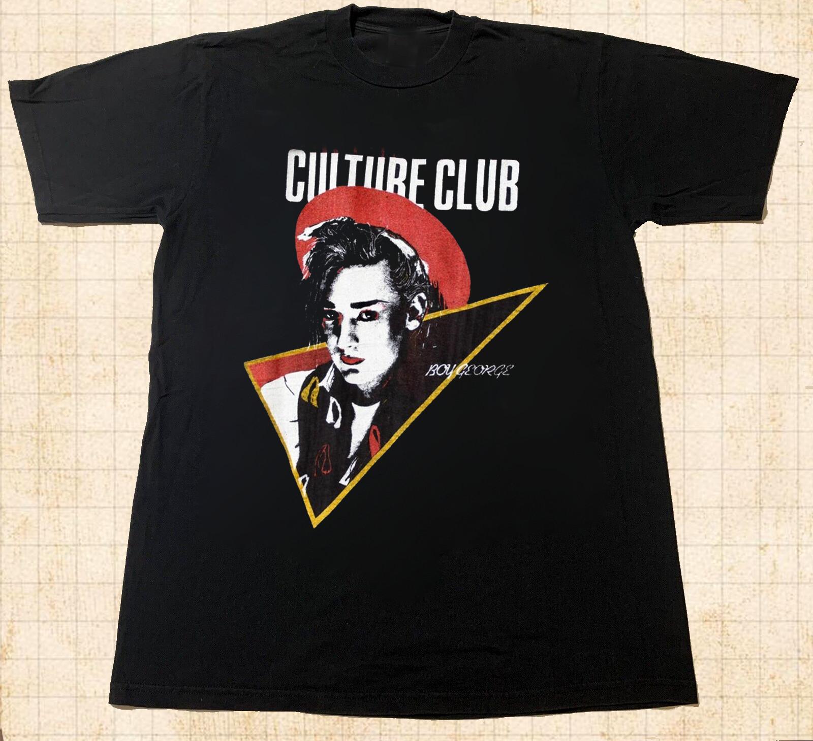Culture Club shirt Boy George Shirt Classic Black Unisex S-5XL 2B0035 Unisex T-Shirt S