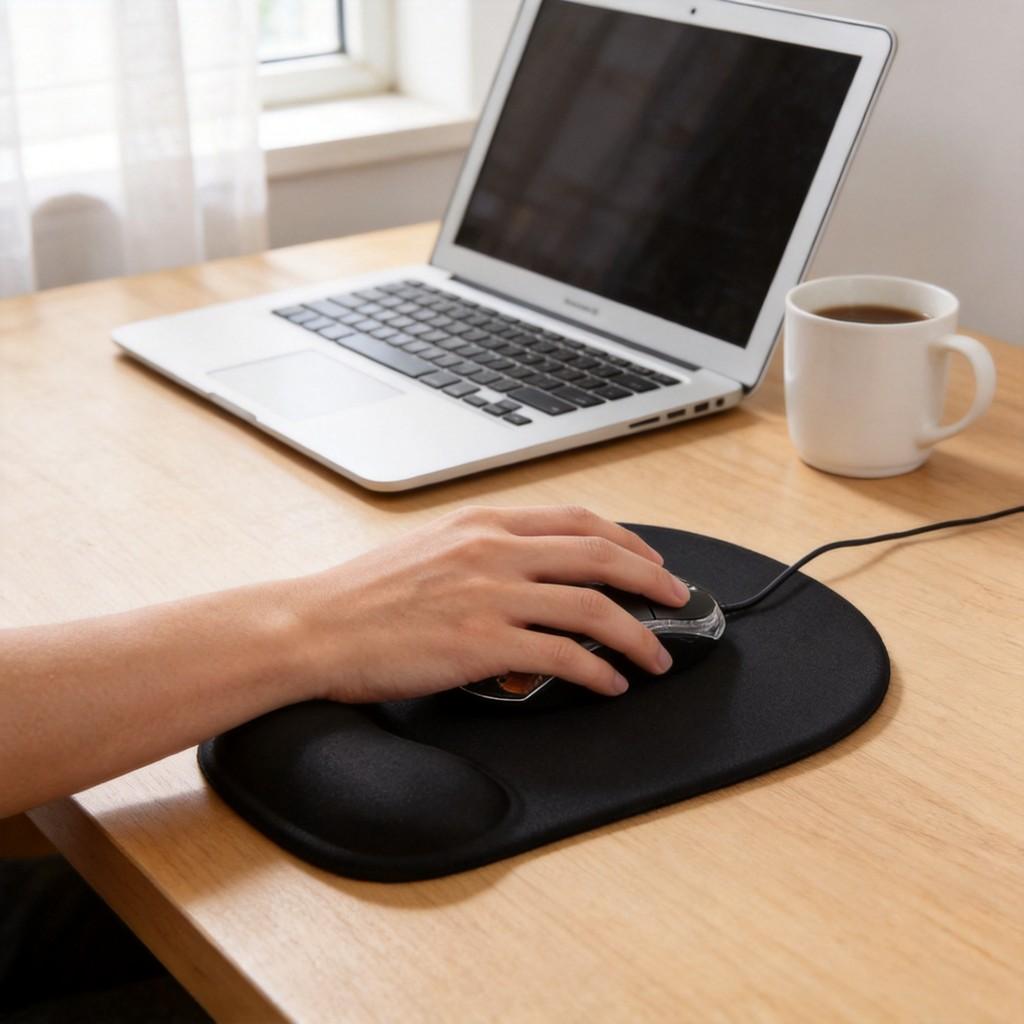 Ergonomic Gel Wrist Rest Mouse Pad For Pc And Mac With Nonslip Base