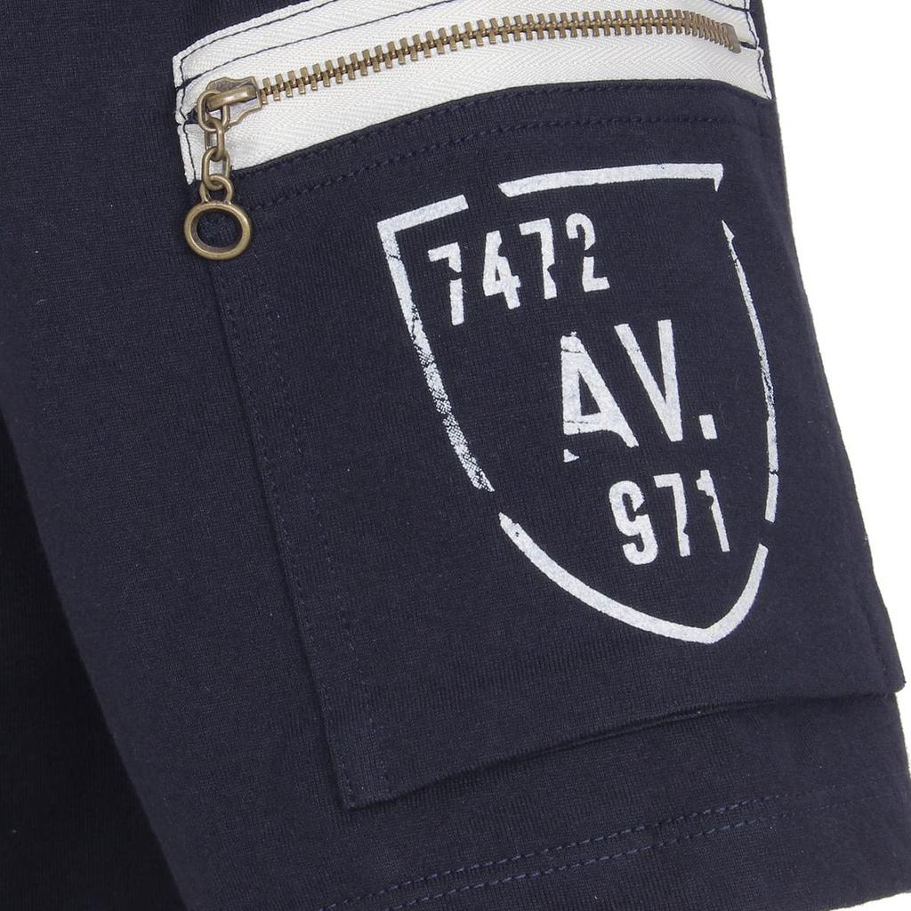 Avirex Fatigue Short Sleeve Size M Men's T-Shirt, (120), Navy, 783-1934006