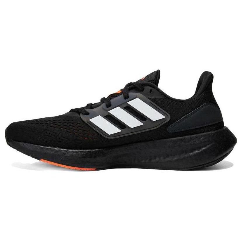 Adidas Pureboost 22 Thick Sole Fabric Low Top Running Shoes Men Sneakers Black HQ1455