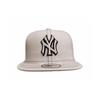 New Era Logo Embroidery Cotton Baseball Cap Unisex Couple Style Beige 76183179