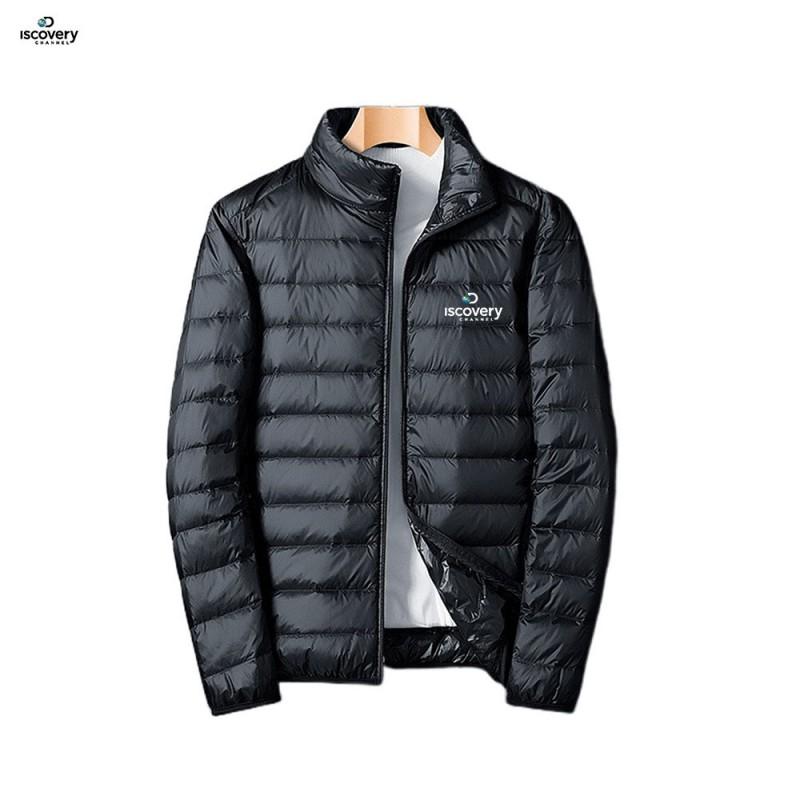Mens Lightweight Winter Puffer Jacket Stand Collar Casual Sporty Warm Coat Teens