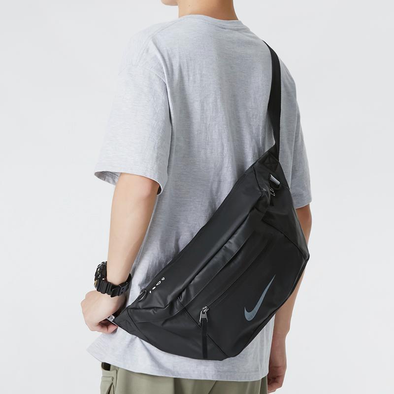 Nike Fabric Shoulder Bag, Crossbody Bag, Fanny Pack Unisex Black Casual DO7956-010