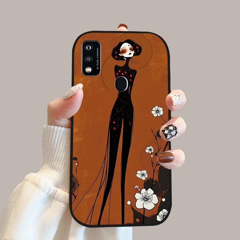 For ZTE Blade A51 Case A52 A53 Color Painted Soft Silicone Phone Cover Cases For ZTE Blade A31 Fashion Protective Fundas Coque