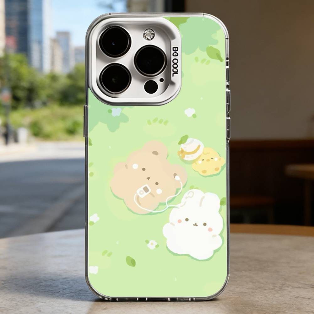 

Animals on the grass White Shockproof Phone Case For iPhone 16,15,14,13,12,11,Pro,XS,Max,Plus,Mini,SE iPhone15PRO