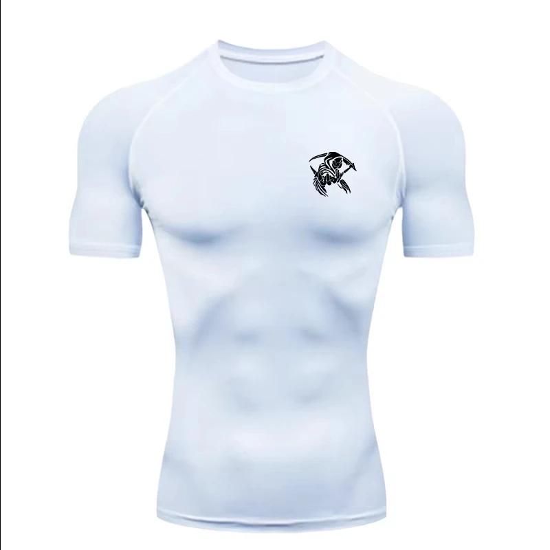 Reaper Design 2026 Men's Sports T-shirt Training Fitness Compression Workout T-Shirt Quick Dry Short Sleeve T-Shirt for Men