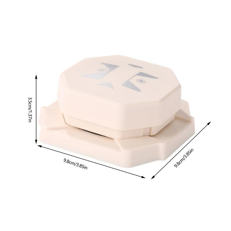 4 In 1 Scrapbooking Edge Decorator Efficient Hole Punch High Capacity for Quick Document Handling with Compacts Size