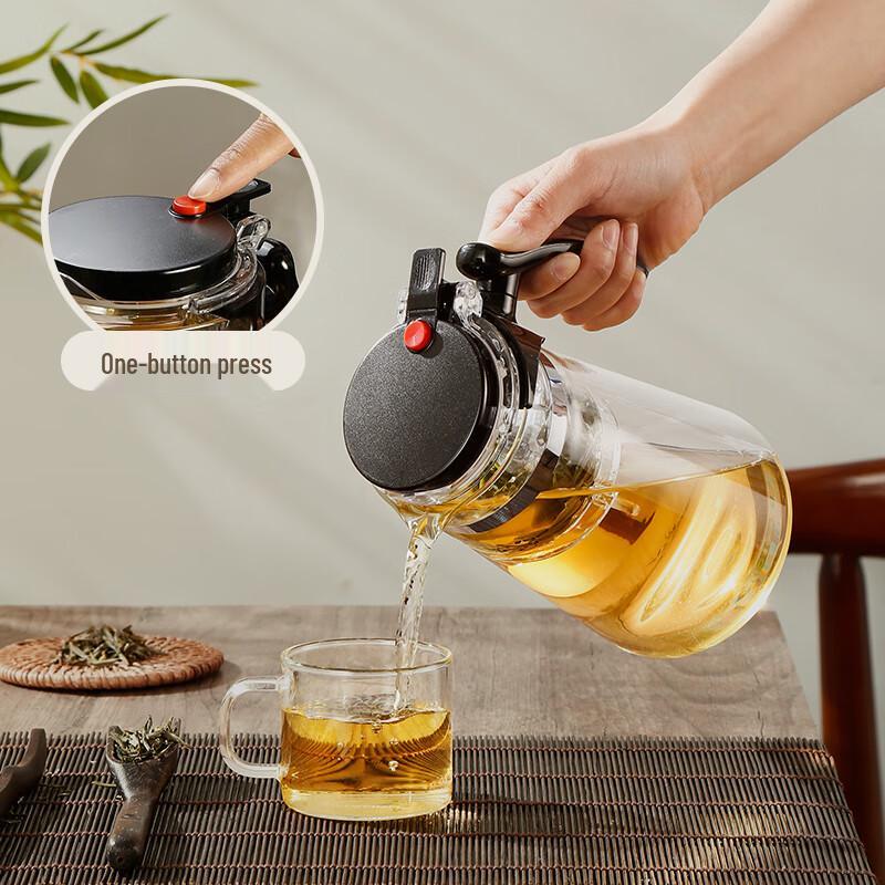 Fuguang Heat-Resistant Glass Tea Infuser Press Pot