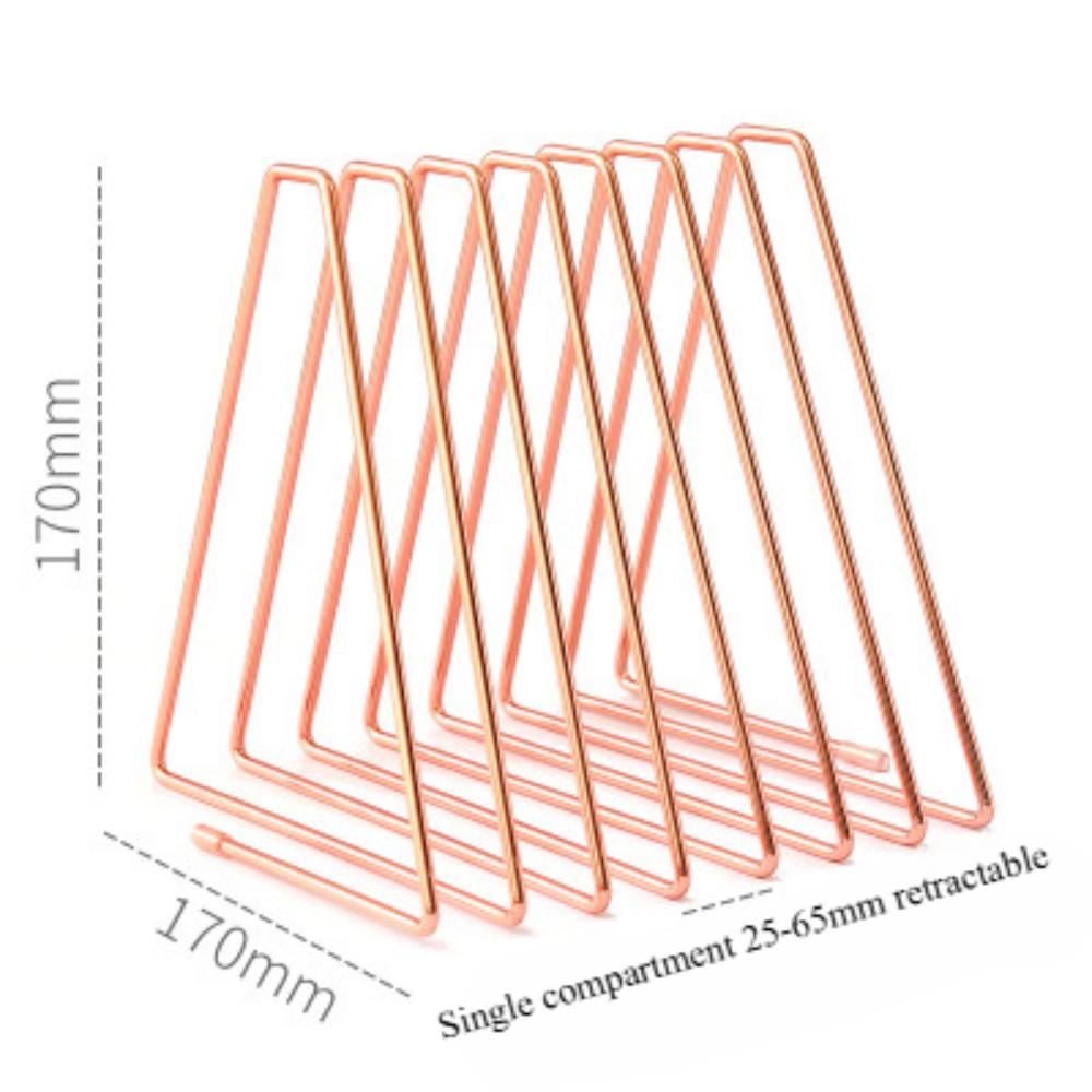 Retractable Triangular Metal Bookends Manufacturers Wholesale Simple Iron Bookends Bookends Bookstore Creative Display Bookends Shelves