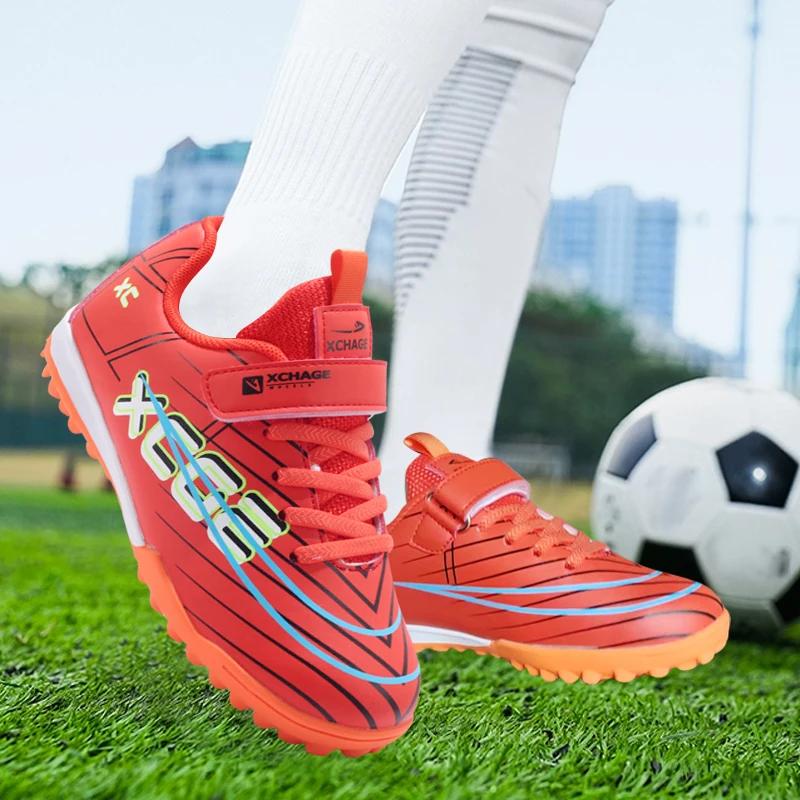 New Kid Match Football Boots Boys TF Sneakers Professional Ultralight Non-Slip Soccer Shoes Comfortable Sports Shoes Unisex